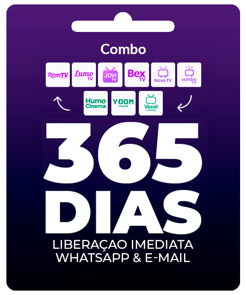 Gift Card Combo Anual Samba TV + Cinema